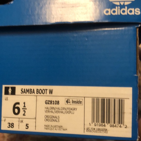 Adidas Samba Boot 6.5 Light green Pistachio Halgrn - Picture 6 of 6